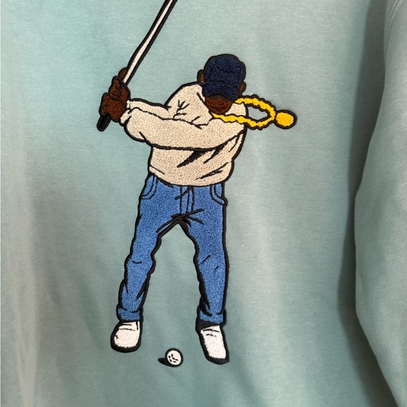 Eastside Golf Men’s Mint Green Golf Embroidered Sweater - Picture 2 of 6